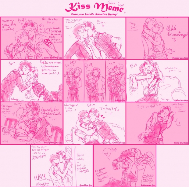Kiss Meme: Gabe and Stefan