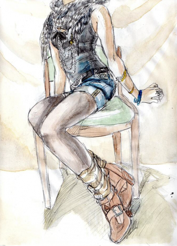 Watercolor Tomato Self Portrait