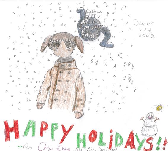 Happy Holidays from Chiyo-chan!