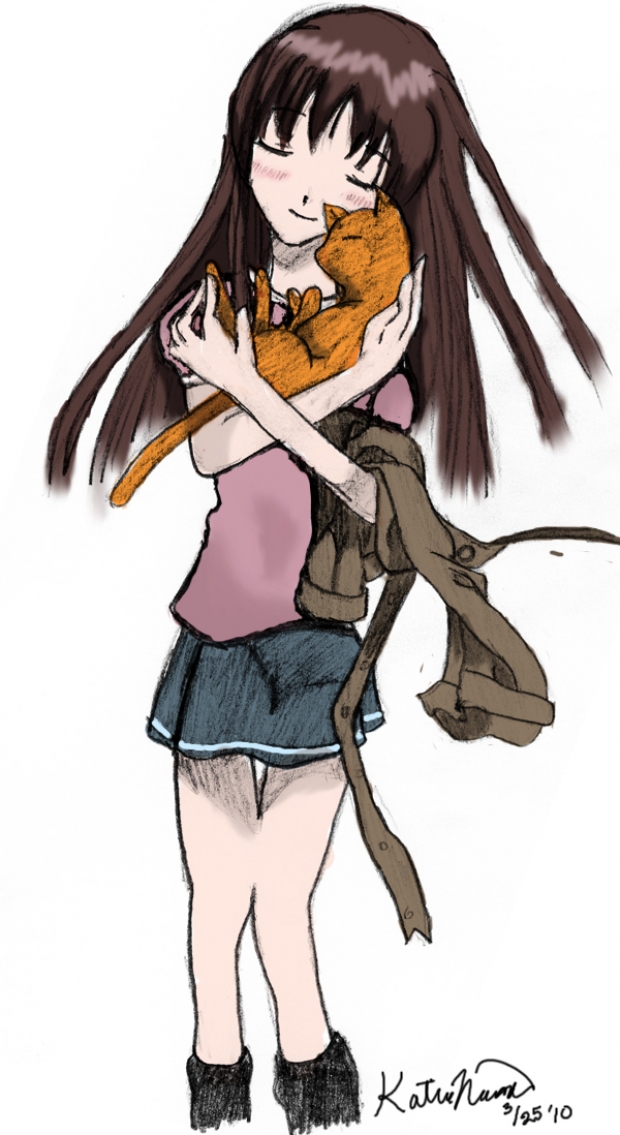 Girl and a Cat and a Curse