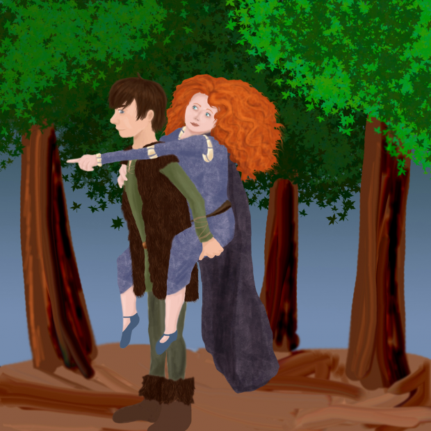Hiccup and Merida!