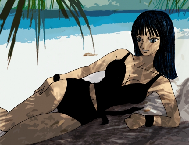 Nico Robin - beach and sun