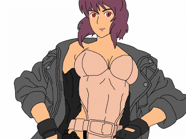 2nd drawing of Motoko Kusanagi