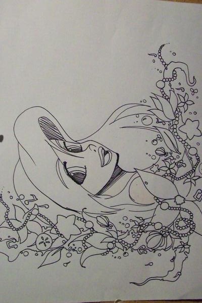 line art ariel