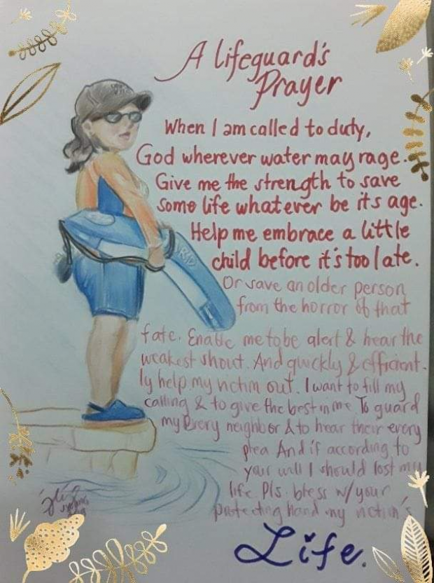 Lifeguard's prayer