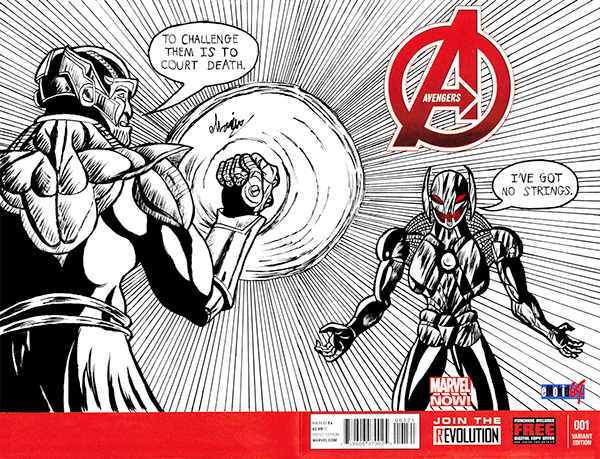 Avengers #1 Marvel Now Blank cover