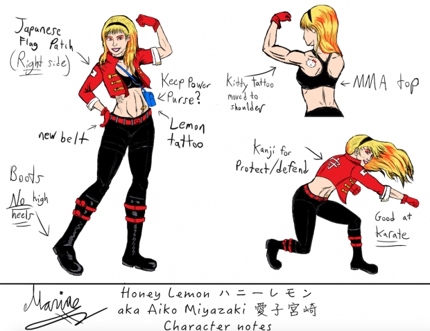 Honey Lemon Character notes