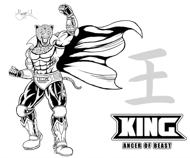 Tekken King kanji inked