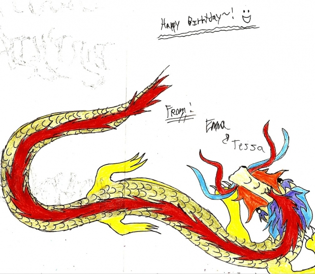 Dragon--- Birthday Card