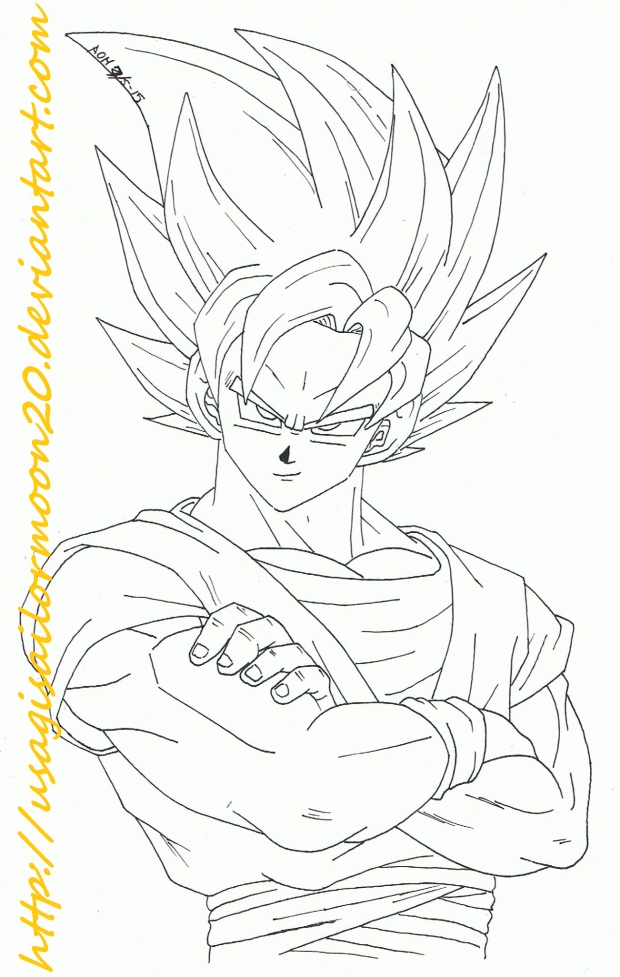 Son Goku Super Saiyan - B-Day Gift For Art-Chan