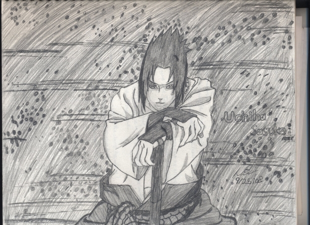 Sasuke sitting