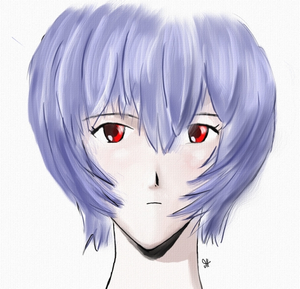 Ayanami Rei - facial study