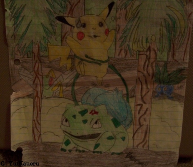 Pikachu and Bulbasaur