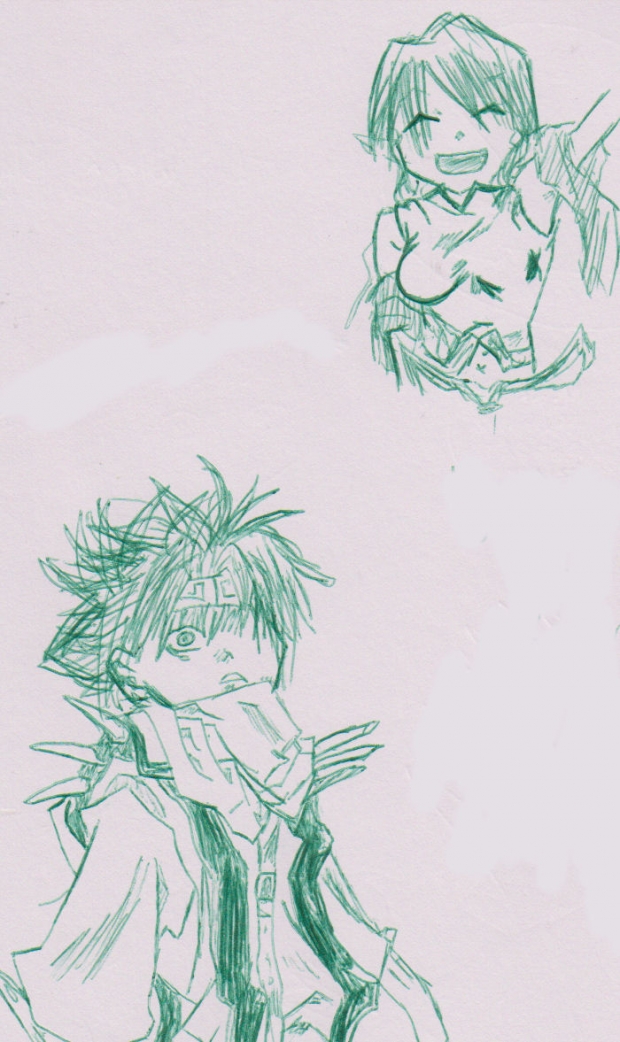Goku and Lirin sketches