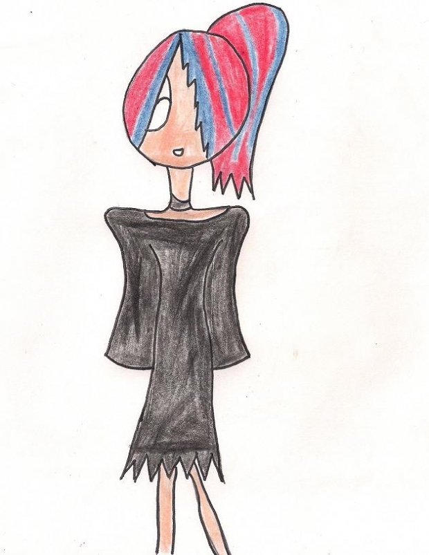 Lexanis: Gothic Dress and Ponytail?