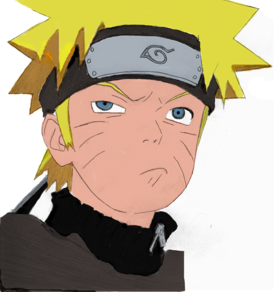 Naruto ( Don't mess with my ramen) (coloured version)