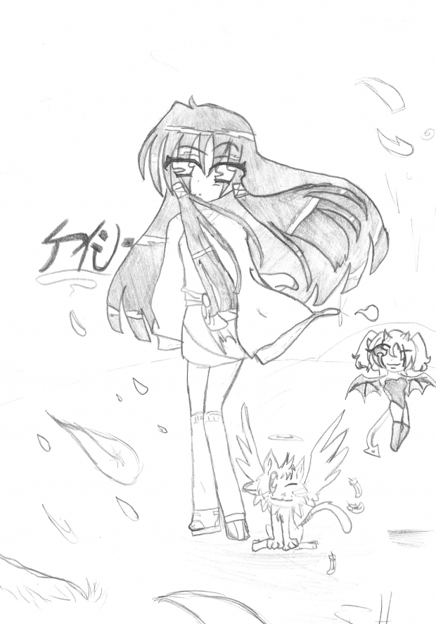 my version of a huga...with some made up charecters