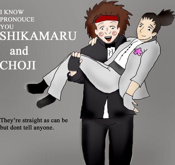 I now pronouce you shikamaru and chouji