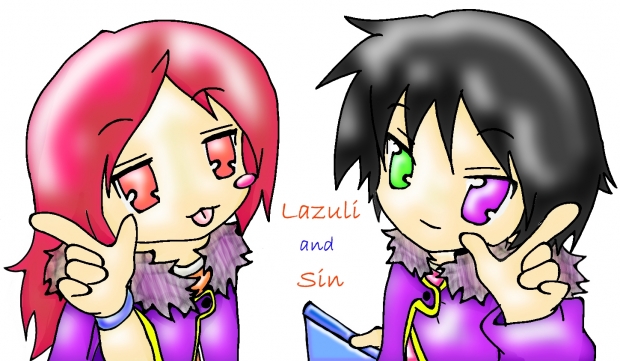 Lazuli and Sin lucky star