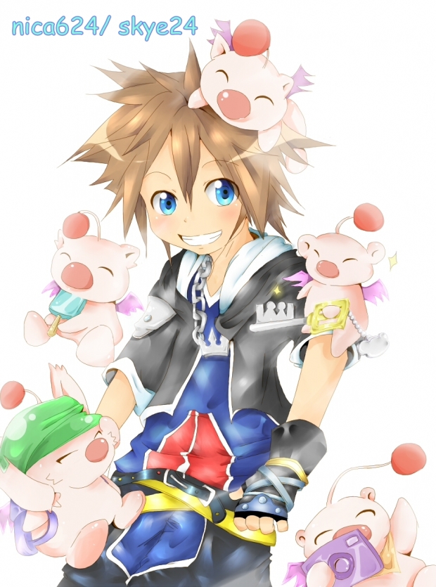 Sora and Moogles