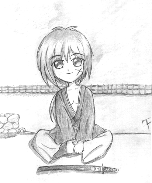 Sitting Quietly - Chibi Kenshin
