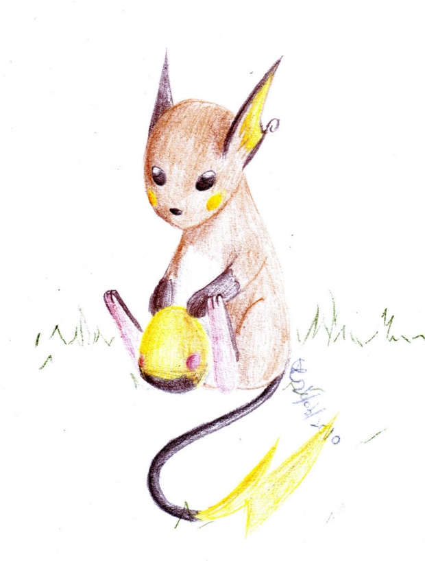 Raichu and an Egg