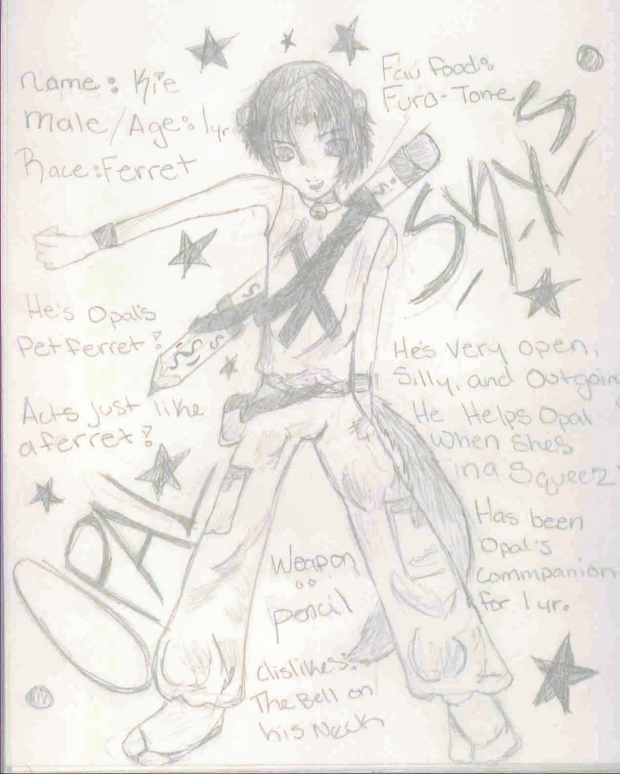 Kie my ferret oc human form