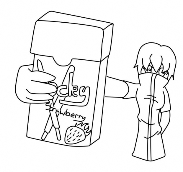 Shadow with STRAWBERRY pocky X3