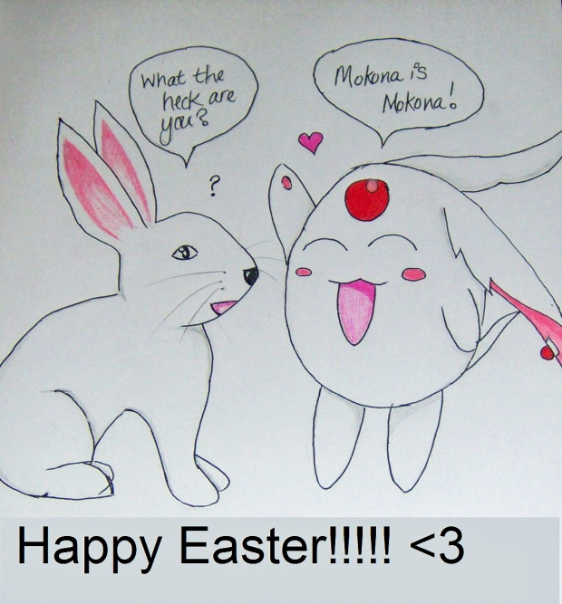 Mokona vs. the Easter Bunny