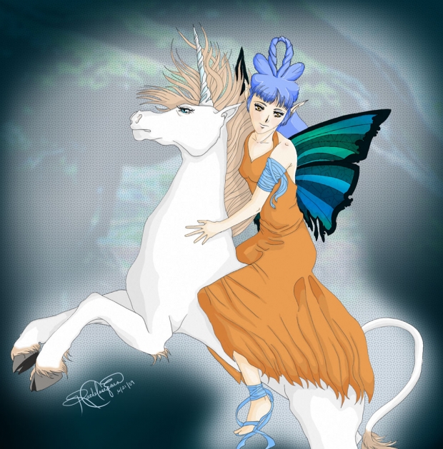 Fairy and Her Unicorn