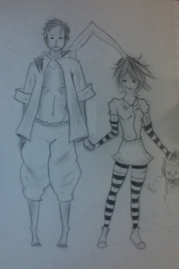 Sally, A head, and Nathan