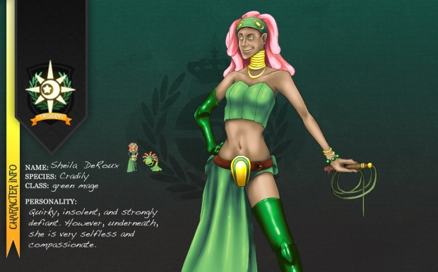 Pokemon Crusade: Cradily gijinka