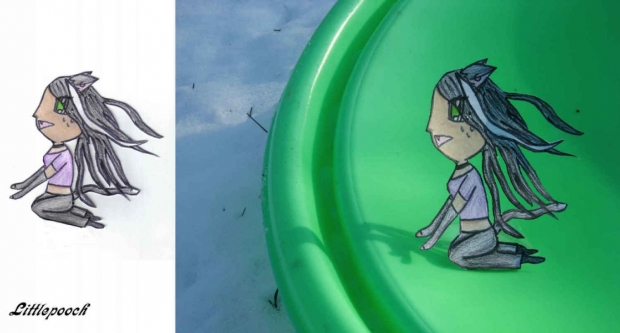 Paper Child-Sledding?!