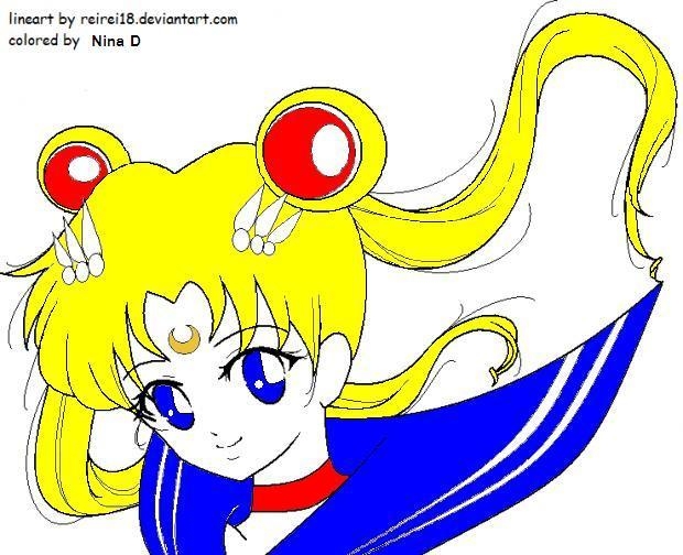 Coloured Sailor Moon