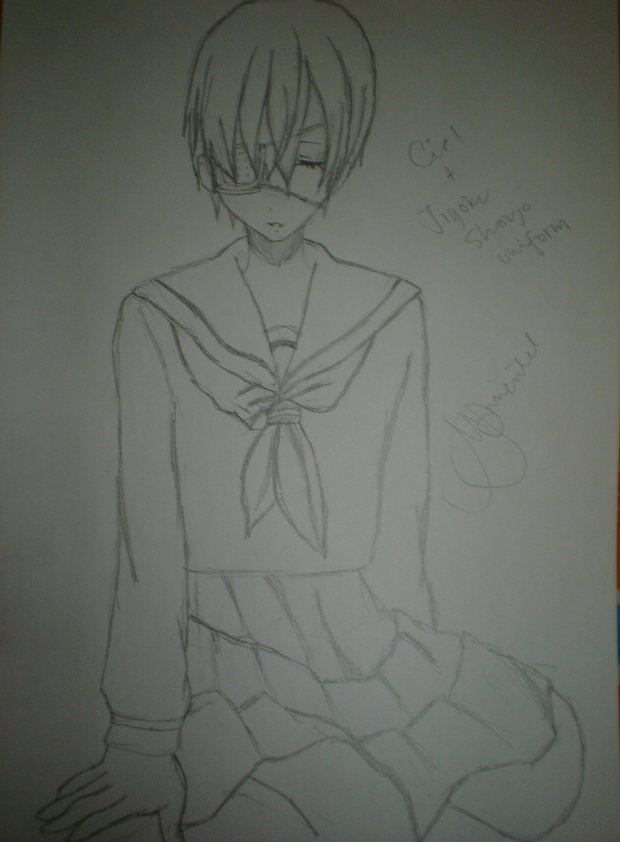 Ciel Phantomhive in a skirt!!