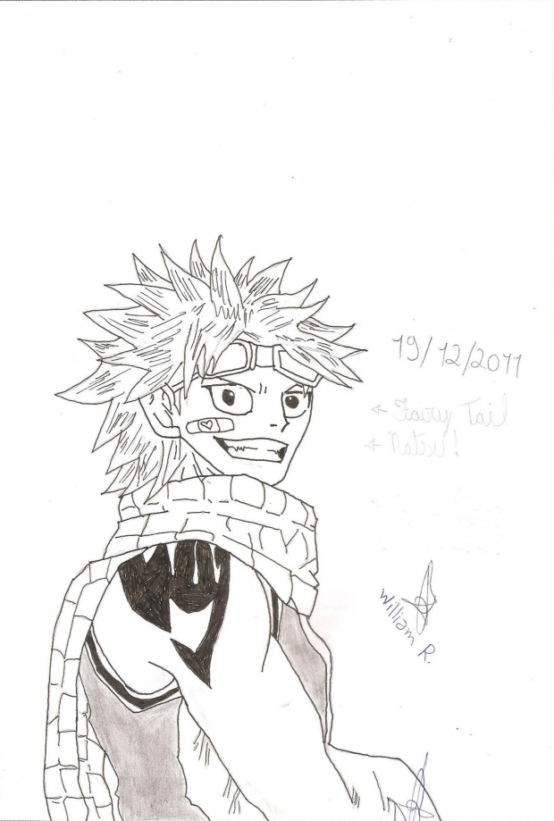 Natsu Dragneel (nanquim) - William R.