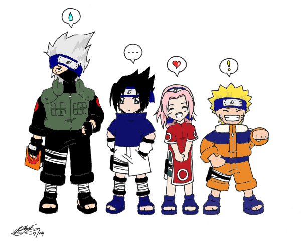Team 7 Chibis - Colored!