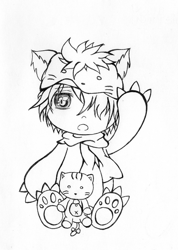 Chibi Kitten Boy