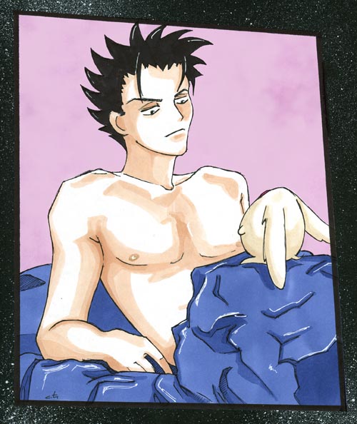 Kurogane with Mokona