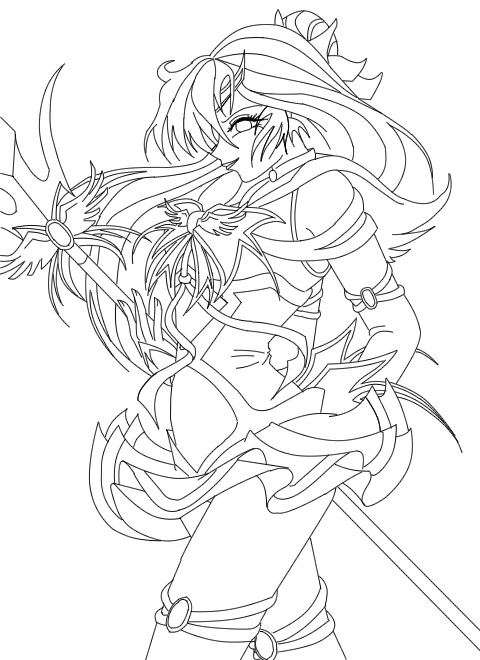 Sailor Charon +Abi-Hime+ Line Art