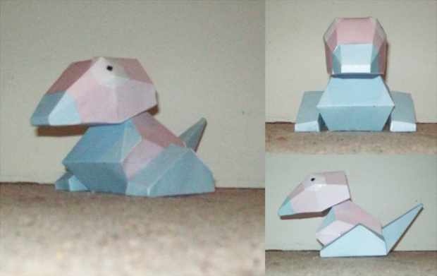 Porygon paper craft
