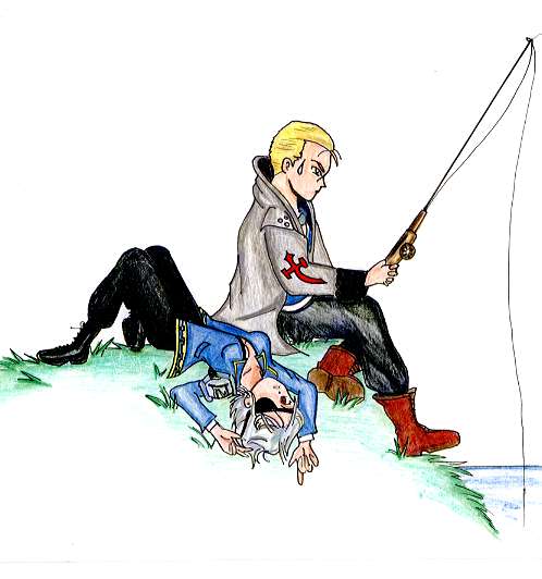 Fujin And Seifer Fishing