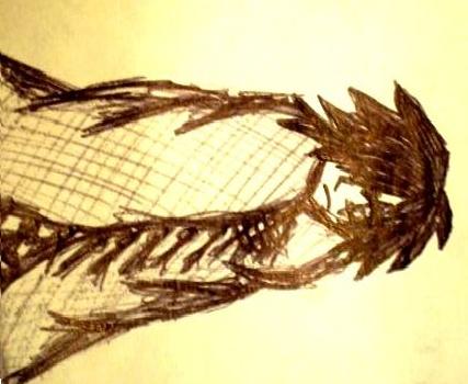 Sad girl wrapped in a blanket with goth makeup.