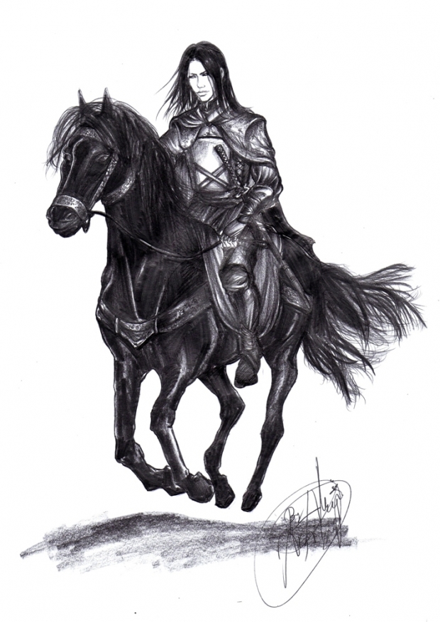 Black horseman