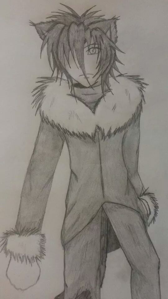 Meeko in his Fluffy Coat
