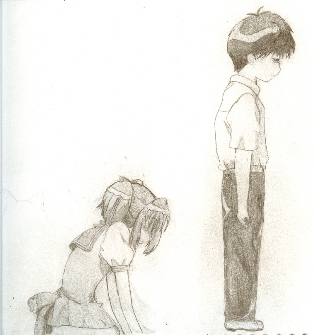 Ichigo and Aoyama-kun Crying