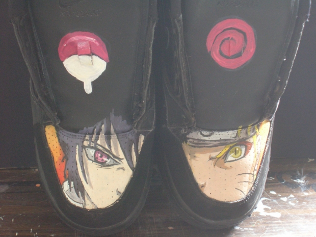 Naruto and Sasuke Sneakers Close UP