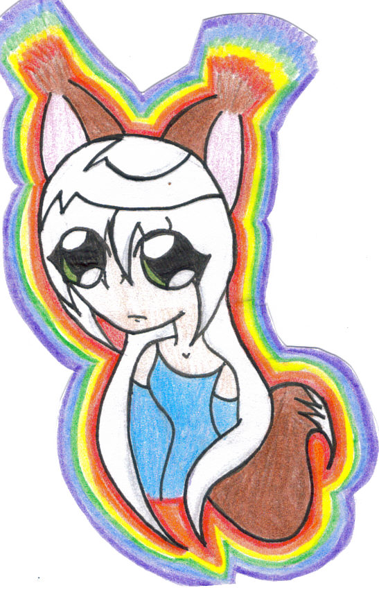 Rainbow Fox Girl