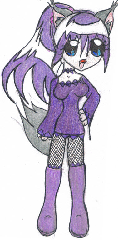 Purple Wolf Demon Girlie