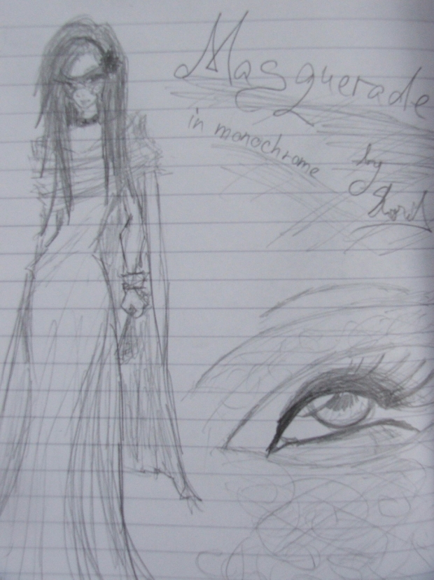 Masquerade in monochrome